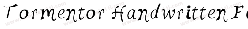 Tormentor Handwritten Font字体转换